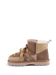 EMU Australia Beige Blurred Micro Lace Up Snow Boots - Image 4 of 8
