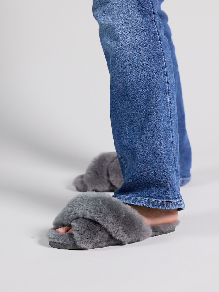 EMU Australia Grey Mayberry Slippers - Image 1 of 9