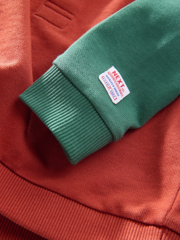 Colourblock in Braun - Langärmeliges Rugby-Poloshirt (3 Monate bis 7 Jahre) - Bild 9 von 9
