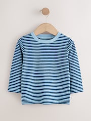 Blue Watercolour Car Long Sleeve Animal Print Character T-Shirts 3 Pack (3mths-7yrs) - Image 4 of 7