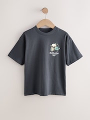 Navy/Blue/Camo Relaxed Fit Graphic Print Short Sleeve T-Shirts 3 Pack (3-16yrs) - Image 2 of 7