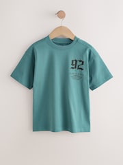 Navy/Blue/Camo Relaxed Fit Graphic Print Short Sleeve T-Shirts 3 Pack (3-16yrs) - Image 5 of 7