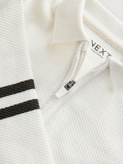 Grey/White Zip Long Sleeve Polo Shirt And Joggers Set (3mths-7yrs) - Image 5 of 7