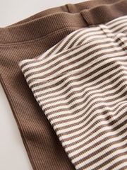 Brown/Cream Babyccino Long Sleeve Tops & Leggings Set 2 Pack (3mths-7yrs) - Image 3 of 8