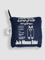 JoJo Maman Bébé Blue Pack-Away Waterproof Dungarees - Image 3 of 3