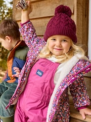Lila - JoJo Maman Bébé Pack-Away Waterproof Dungaree - Bild 3 von 5
