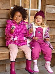 Lila - JoJo Maman Bébé Pack-Away Waterproof Dungaree - Bild 5 von 5