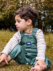 Grün - JoJo Maman Bébé Pack-Away Waterproof Dungaree - Bild 3 von 5