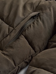 The Set Dark Khaki Short Padded Coat - Image 10 of 10