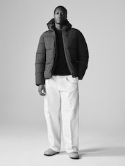 The Set Dark Khaki Short Padded Coat - Image 5 of 10