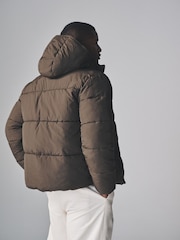 The Set Dark Khaki Short Padded Coat - Image 7 of 10