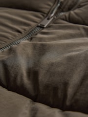 The Set Dark Khaki Short Padded Coat - Image 9 of 10