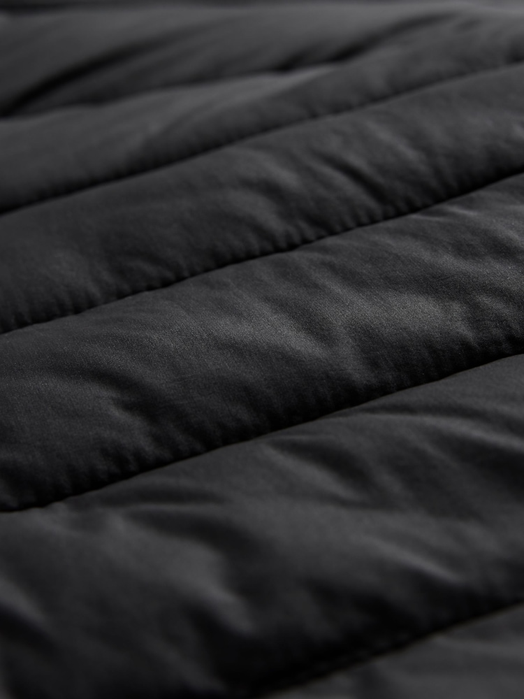 The Set Black 2 Pack Light Weight Gilet & Short Padded Coat - Image 12 of 12 The Set Black 2 Pack Light Weight Gilet & Short Padded Coat - Image 12 of 12