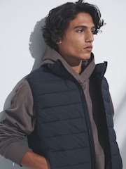 The Set Black 2 Pack Light Weight Gilet & Short Padded Coat - Image 3 of 12