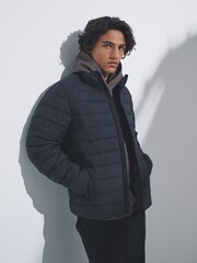 The Set Black 2 Pack Light Weight Gilet & Short Padded Coat - Image 6 of 12