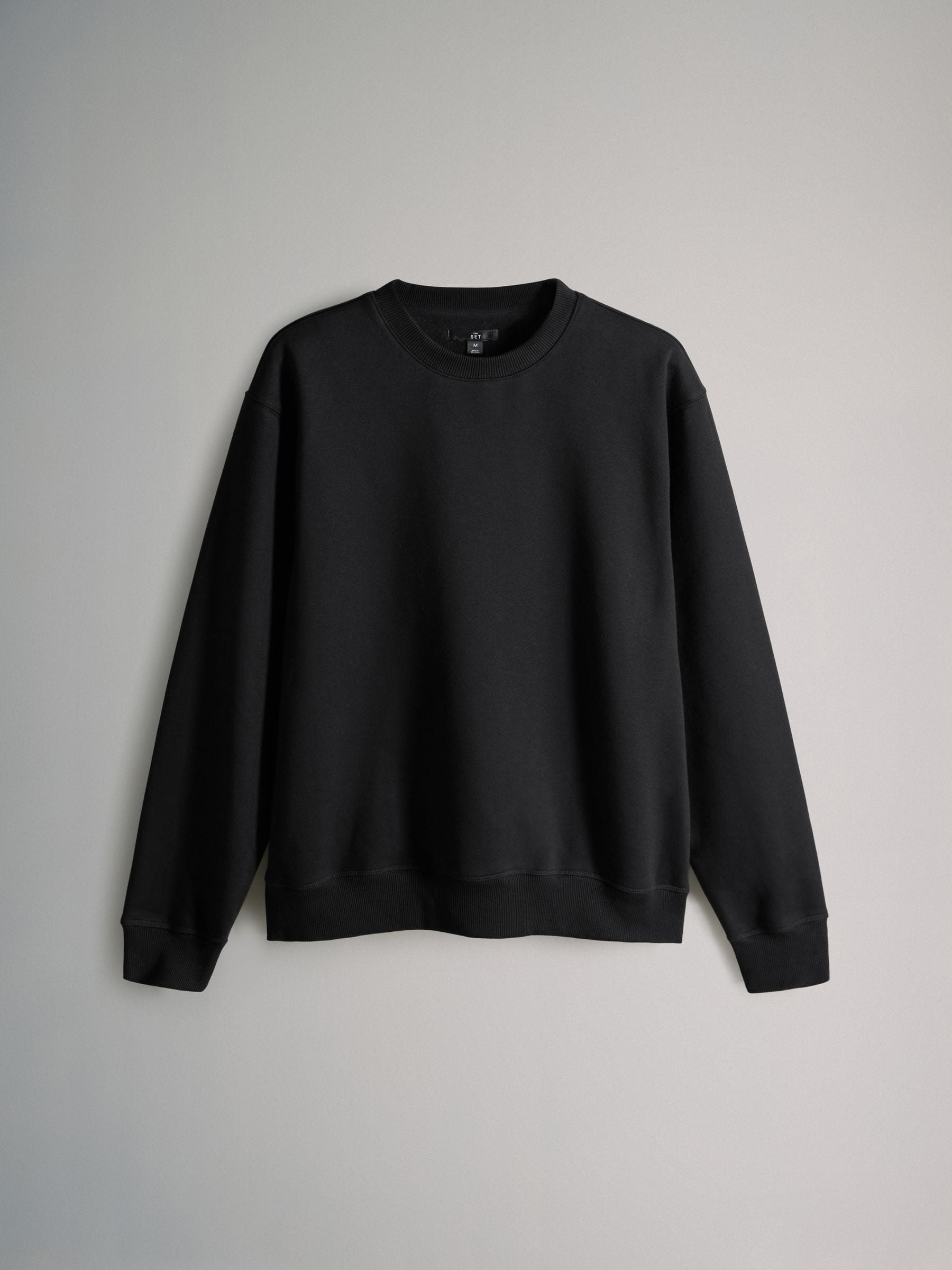 トップス everyone crew neck sweatshirt BLACK L Buy The Set 3 Pack Crew Neck Relaxed Fit Sweatshirts Black/Brown