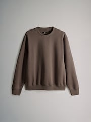 The Set Black/Brown 3 Pack 3 Pack Crew Neck Sweat Tops - Image 4 of 6