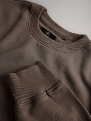 The Set Black/Brown 3 Pack 3 Pack Crew Neck Sweat Tops - Image 6 of 6