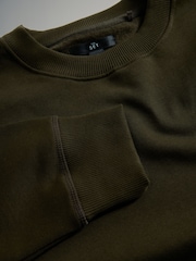 The Set Black/Green 3 Pack 3 Pack Crew Neck Sweat Tops - Image 12 of 13