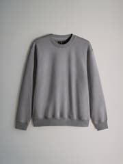 The Set Black/Burgundy 4 Pack Crew Neck Relaxed Fit Sweat Top - Image 3 of 7