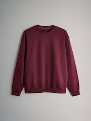 The Set Black/Burgundy 4 Pack Crew Neck Relaxed Fit Sweat Top - Image 5 of 7