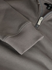 The Set Black/Grey 2 Pack Zip Neck Sweat Tops - Image 5 of 5
