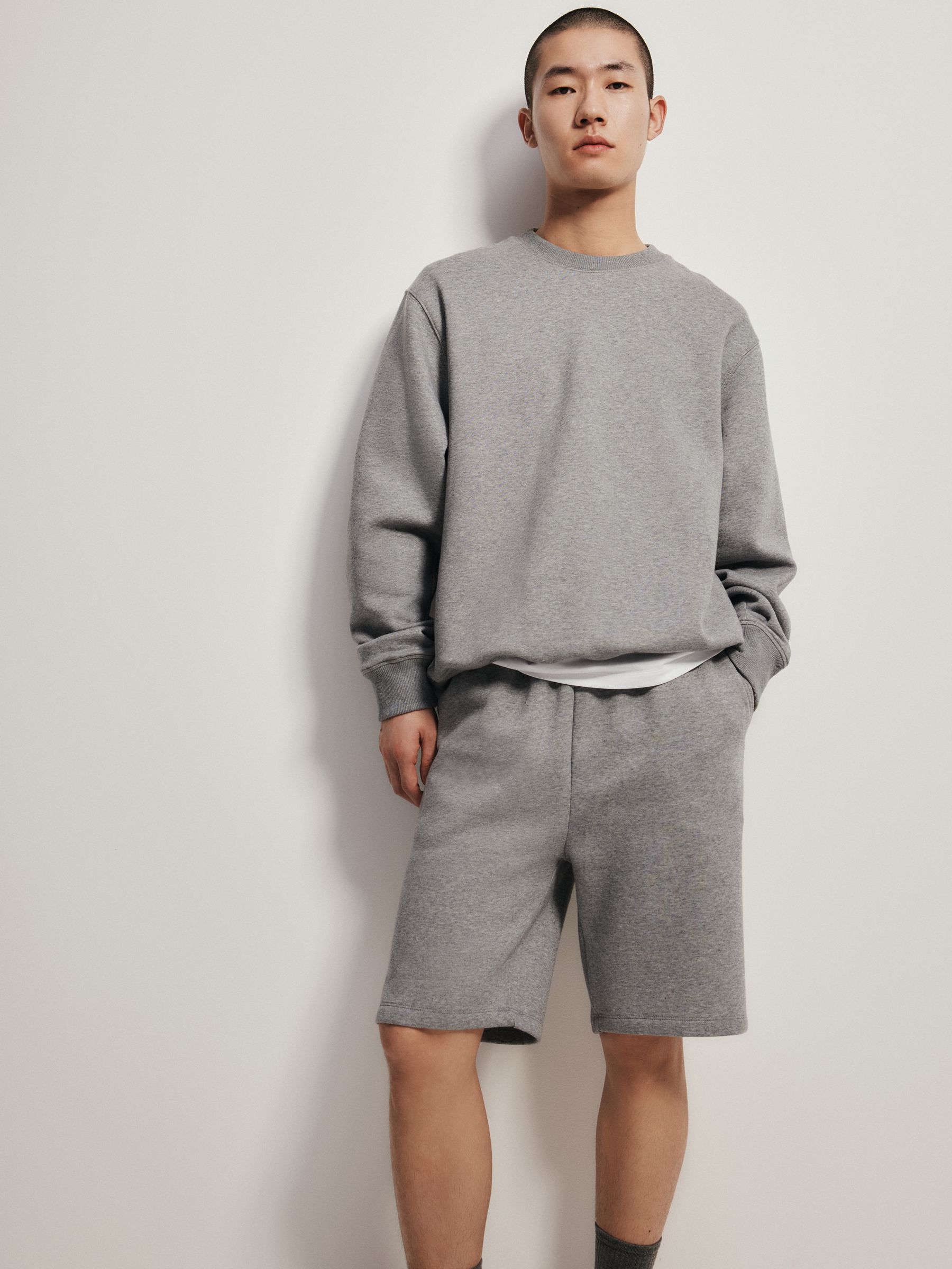 Buy The Set 3 Pack Relaxed Fit Sweat Shorts Black/Grey from Next