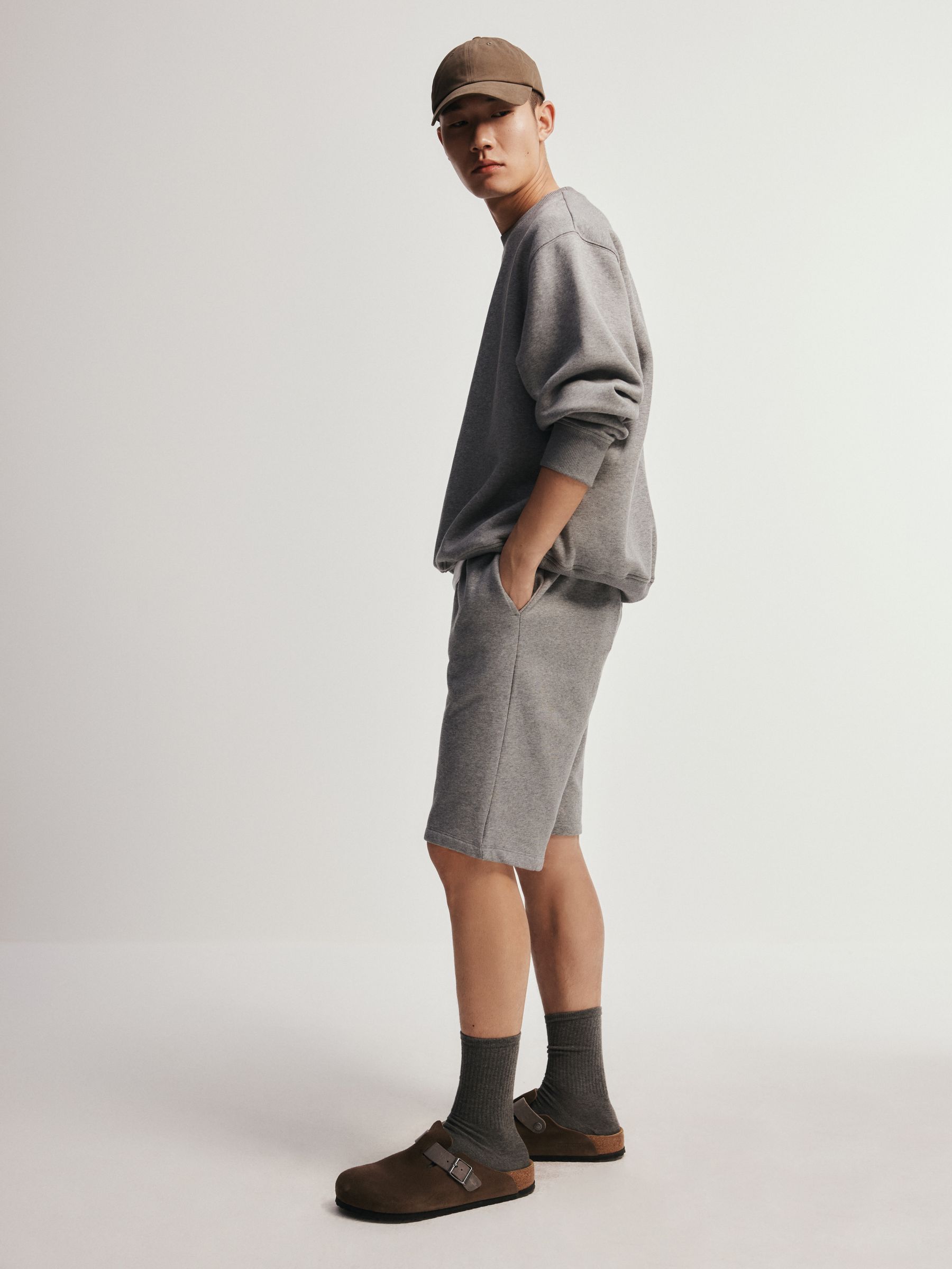 Buy The Set 3 Pack Relaxed Fit Sweat Shorts Black/Grey from Next USA
