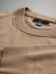 The Set Multi 3 Pack Long Sleeve Knitted Crew Jumpers - Image 12 of 12