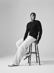 The Set Multi 3 Pack Long Sleeve Knitted Crew Jumpers - Image 3 of 12