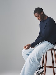 The Set Multi 3 Pack Long Sleeve Knitted Crew Jumpers - Image 6 of 12