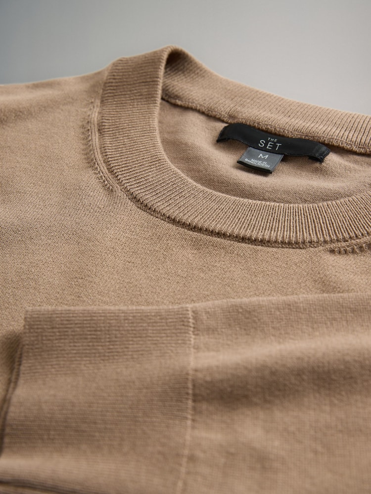 The Set Multi 4 Pack Long Sleeve Knitted Crew Jumpers - Image 6 of 6 The Set Multi 4 Pack Long Sleeve Knitted Crew Jumpers - Image 6 of 6