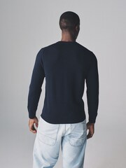 The Set Multi 3 Pack Long Sleeve Knitted Crew Jumpers - Image 7 of 12
