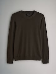 The Set Multi 3 Pack Long Sleeve Knitted Crew Jumpers - Image 8 of 12