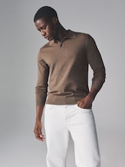 The Set Multi 3 Pack Long Sleeve Knitted Polo Jumpers - Image 1 of 14