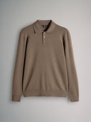 The Set Multi 3 Pack Long Sleeve Knitted Polo Jumpers - Image 11 of 14
