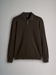 The Set Multi 3 Pack Long Sleeve Knitted Polo Jumpers - Image 12 of 14