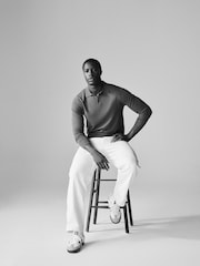 The Set Multi 3 Pack Long Sleeve Knitted Polo Jumpers - Image 4 of 14