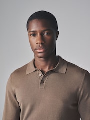 The Set Multi 3 Pack Long Sleeve Knitted Polo Jumpers - Image 7 of 14