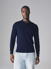 The Set Multicolour 3 Pack Long Sleeve Knitted Polo Jumpers - Image 5 of 11