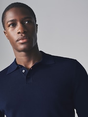The Set Multicolour 3 Pack Long Sleeve Knitted Polo Jumpers - Image 6 of 11