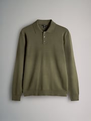 The Set Multicolour 3 Pack Long Sleeve Knitted Polo Jumpers - Image 7 of 11
