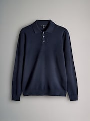 The Set Multicolour 3 Pack Long Sleeve Knitted Polo Jumpers - Image 8 of 11