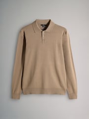 The Set Multicolour 3 Pack Long Sleeve Knitted Polo Jumpers - Image 9 of 11