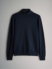 The Set Black/Navy 2 Pack Long Sleeve Roll Neck Jumper - Image 3 of 11
