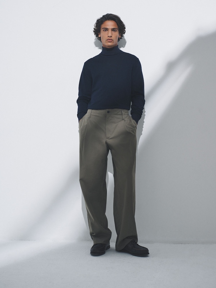 Buy The Set Black/Navy Pack Long Sleeve Roll Neck Jumper from