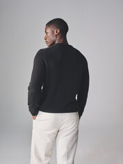 The Set Grey 2 Pack Crew Neck Jumpers with Wool - Image 4 of 9