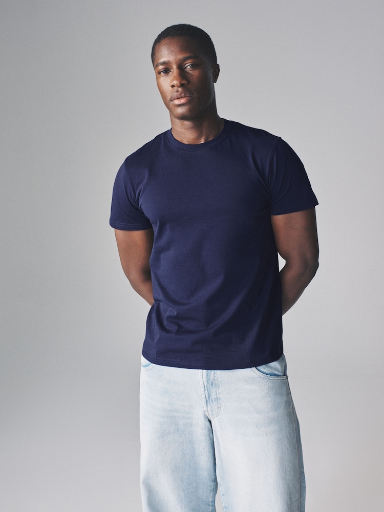The Set Multi 4 Pack Regular Short Sleeve T-Shirts - Image 1 of 10 The Set Multi 4 Pack Regular Short Sleeve T-Shirts - Image 1 of 10