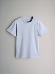 The Set Navy/Neutral/White/Powder Blue Regular Short Sleeve T-Shirts 4 Pack - Image 2 of 7