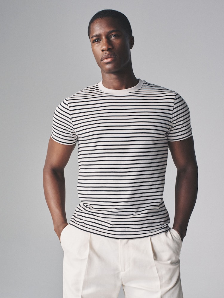 The Set Black / Dark Khaki / Light Green / Stripe 4 Pack Regular Short Sleeve T-Shirts - Image 1 of 20 The Set Black / Dark Khaki / Light Green / Stripe 4 Pack Regular Short Sleeve T-Shirts - Image 1 of 20